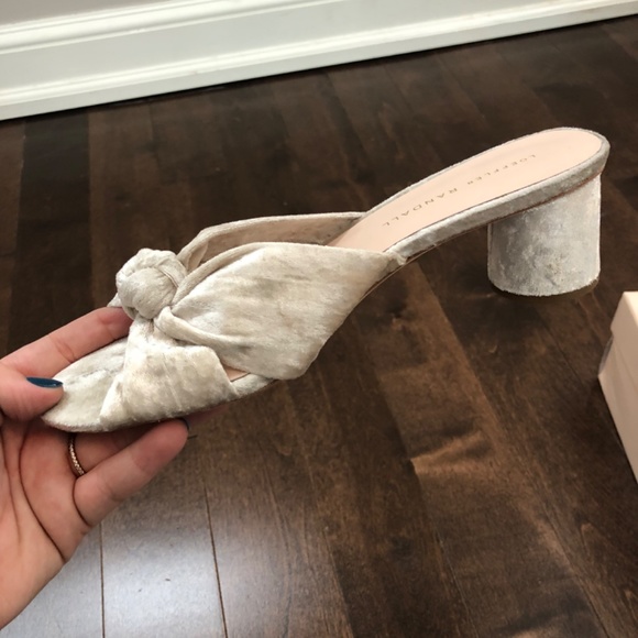 Loeffler Randall pearl suede mule 7.5 - Picture 3 of 9